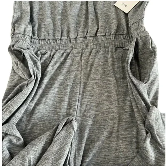 NWT Vuori Large Lux Crew Jumpsuit Short Sleeve Pockets Mallorca Gray MSRP$138 - Picture 13 of 16